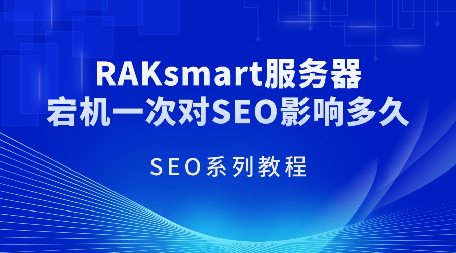 SEO系列教程：RAKsmart服务器宕机一次对SEO影响多久