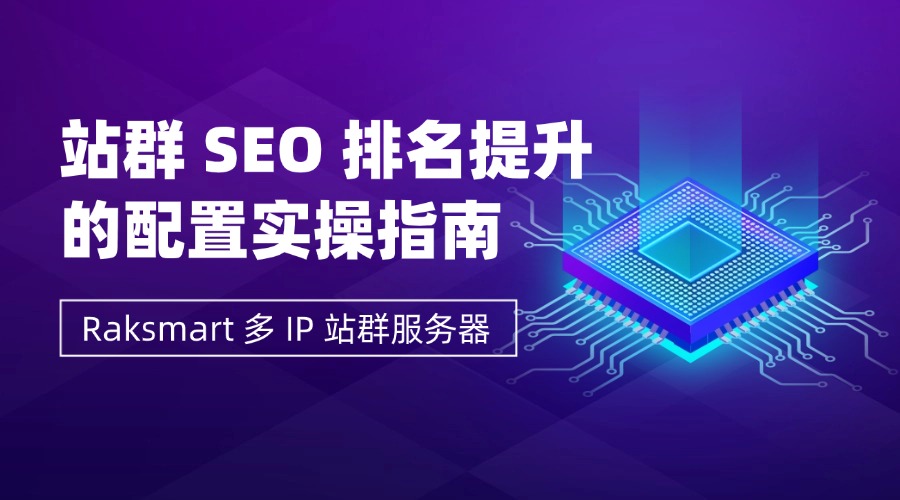 Raksmart 多 IP 站群服务器：站群 SEO 排名提升的配置实操指南