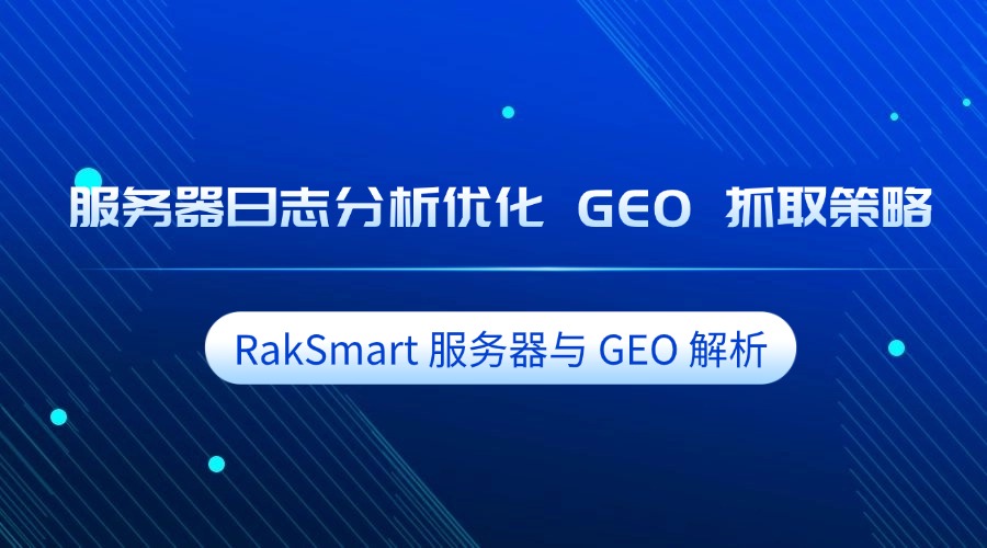 RakSmart 服务器与 GEO 解析：服务器日志分析优化 GEO 抓取策略